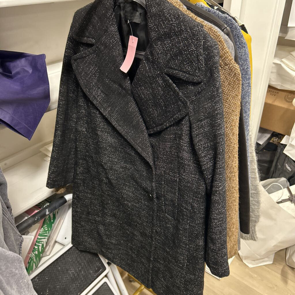 Black Wool/Cotton Coat