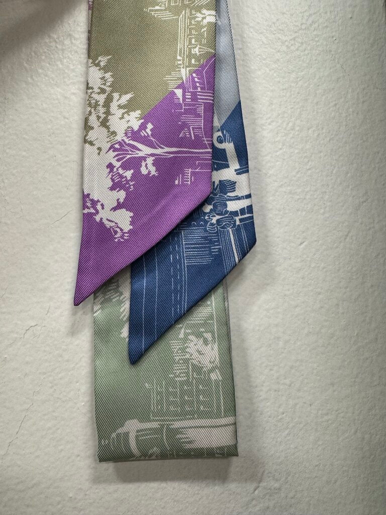 Blue/Green/Purple "A I'Ombre des Boulevards" Twilly