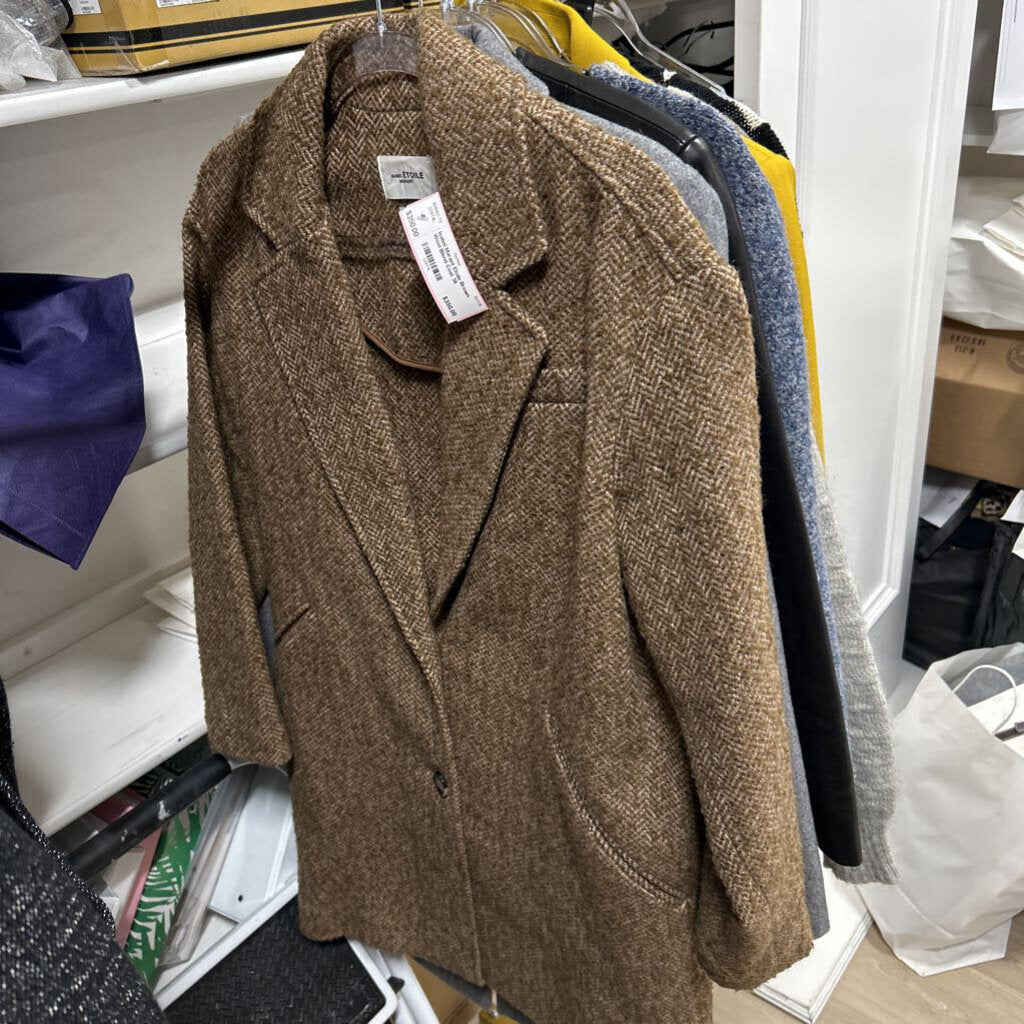 Brown Wool Blend Coat