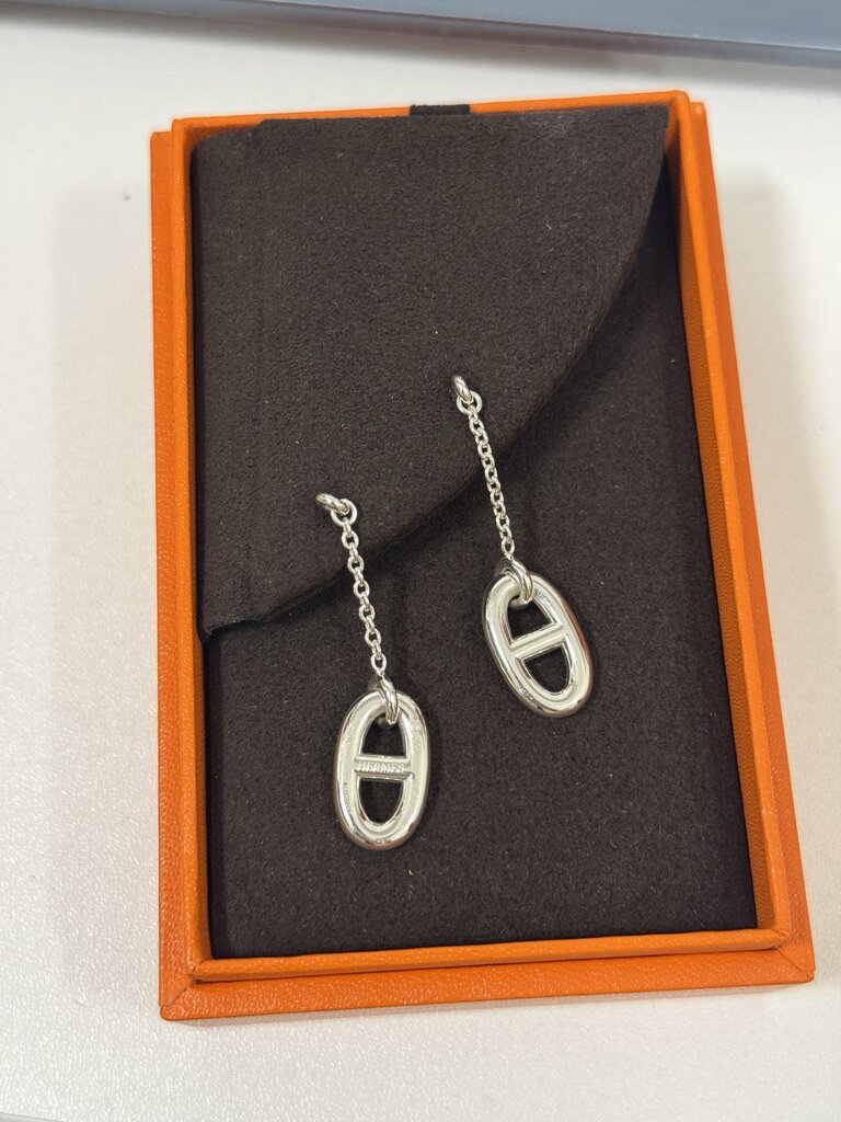 Sterling Silver Farandole Drop Earrings, Medium Model w/ Box