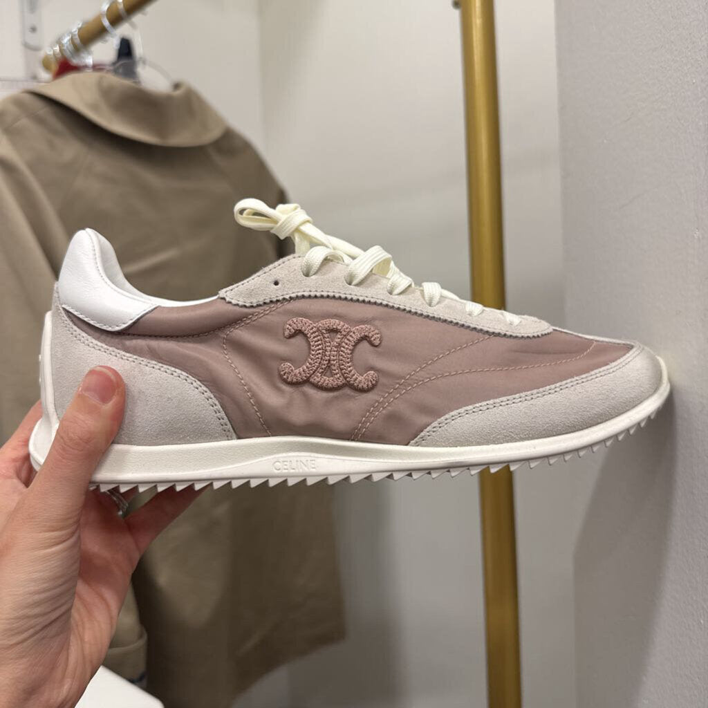 Rosewood Nylon & Suede Sneakers (new, 920)