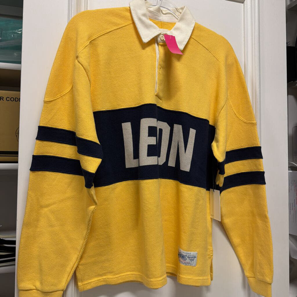 Yellow/Blue Cotton Rugby Shirt (NWT)