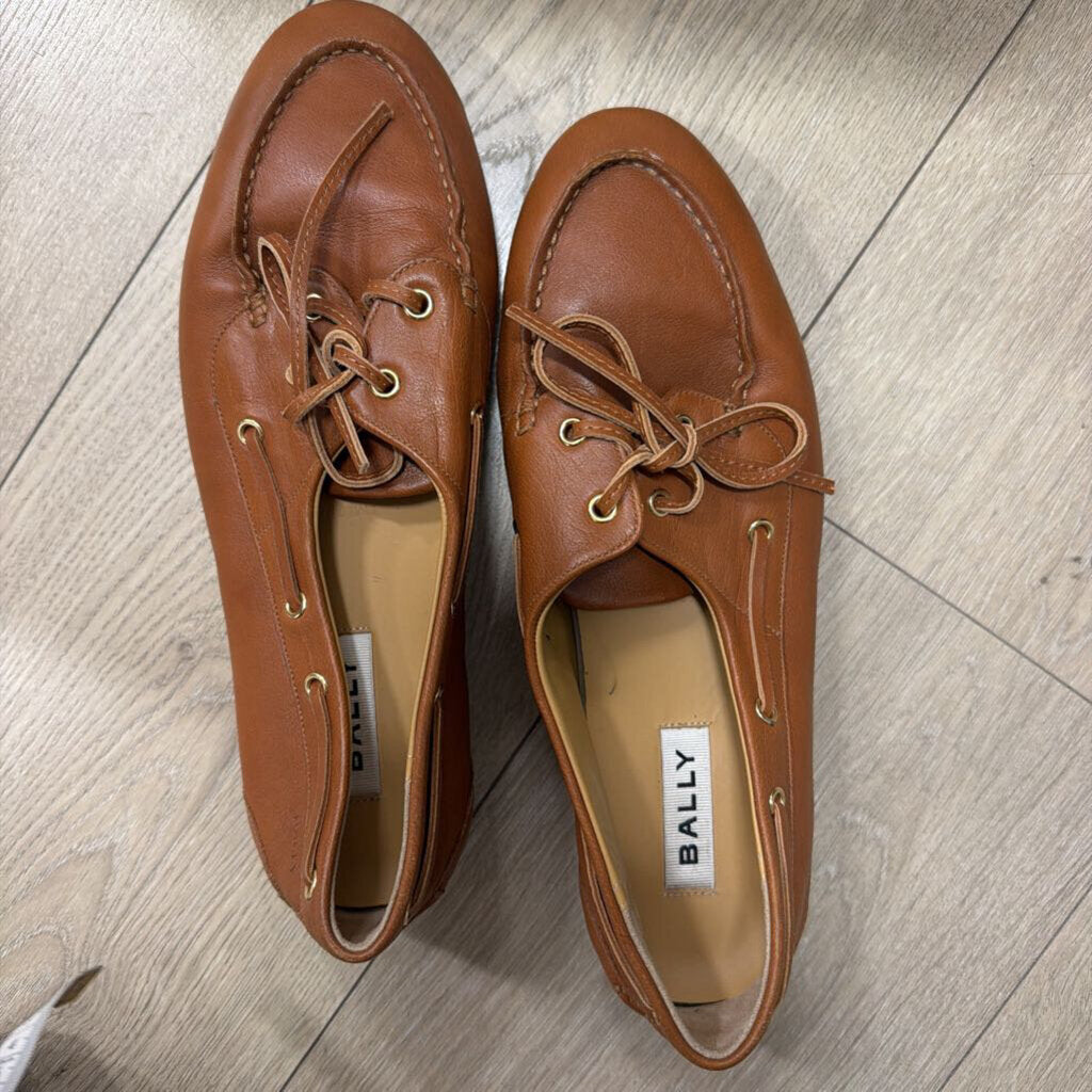 Brown Leather Boat Shoe