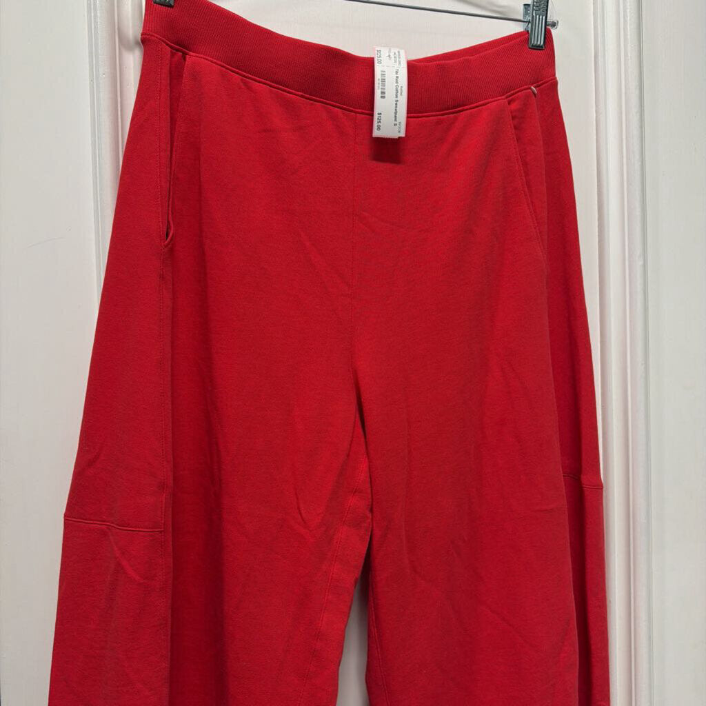 Red Cotton Sweatpant