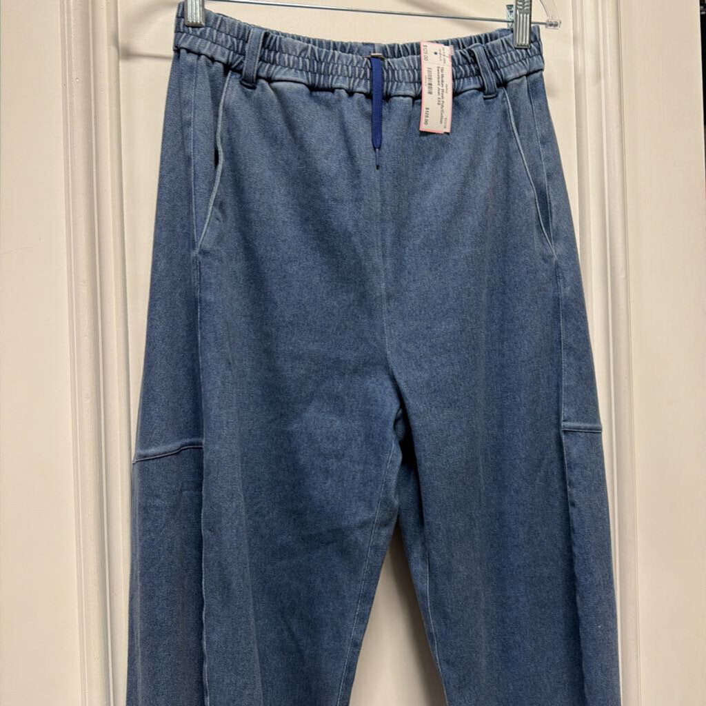 Medium Wash Poly/Cotton Sweatpant Jean