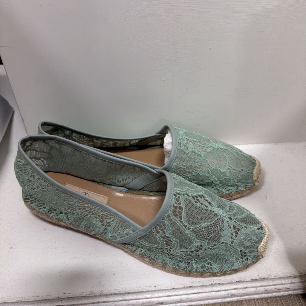 Mint Green Lace Espadrille