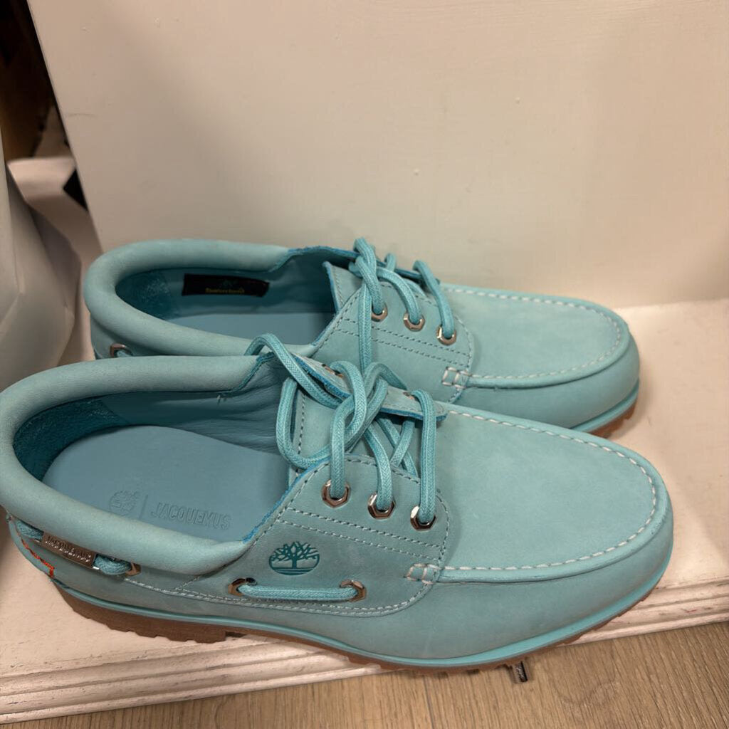 Blue Leather Boat Shoe (250)