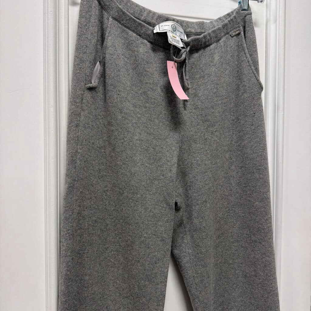 Grey Cashmere Knit Pants