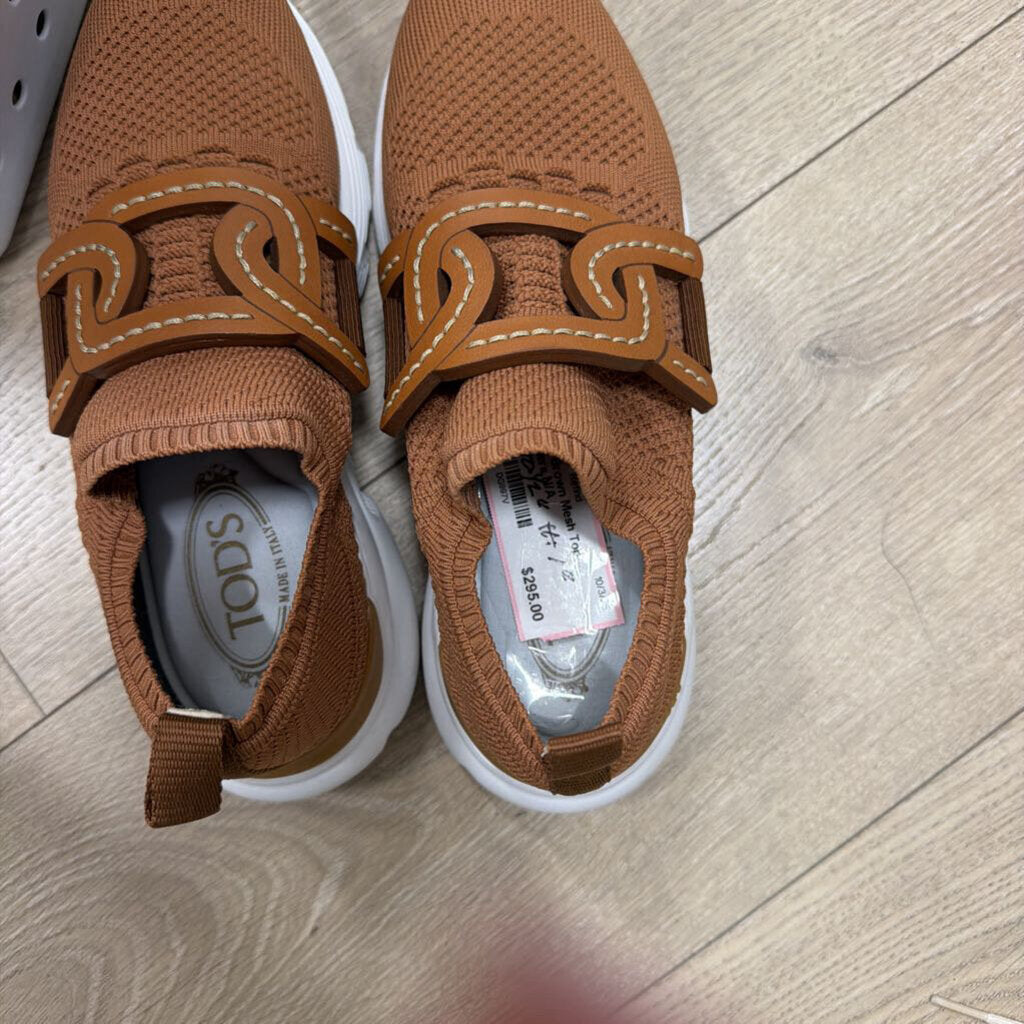 Brown Mesh Top Trainers