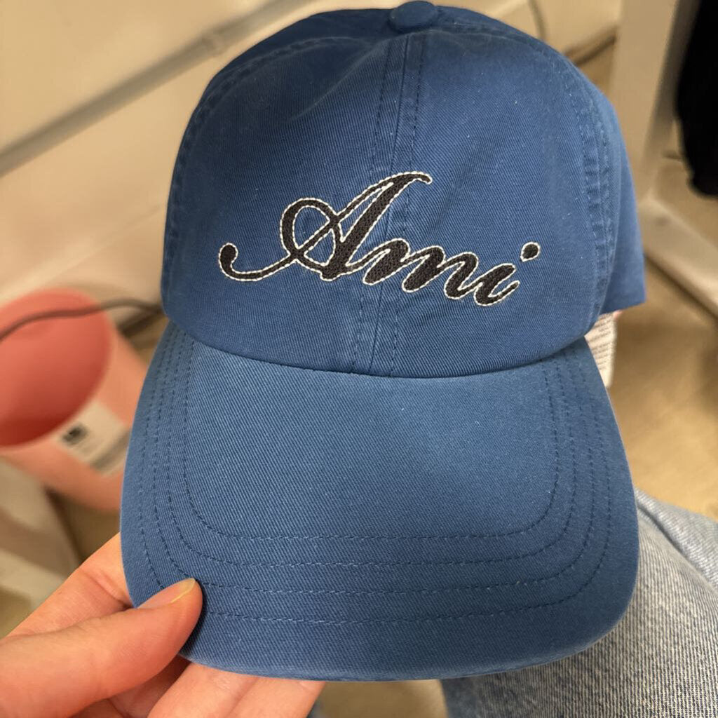 Blue Cotton Logo Baseball Hat