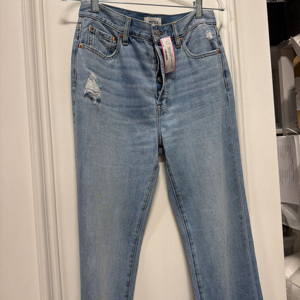 Medium Wash Straight Leg Jean