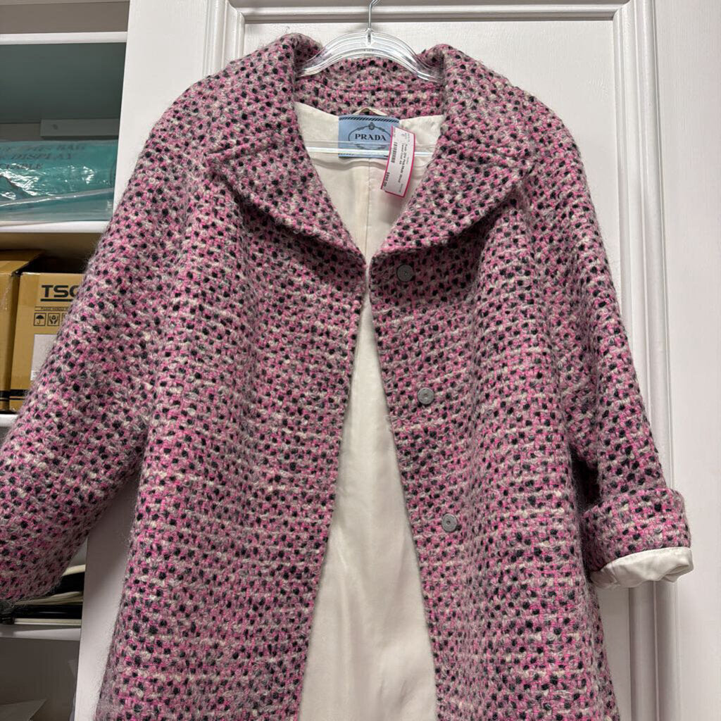 2014 Pink/Multi Wool Tweed Coat