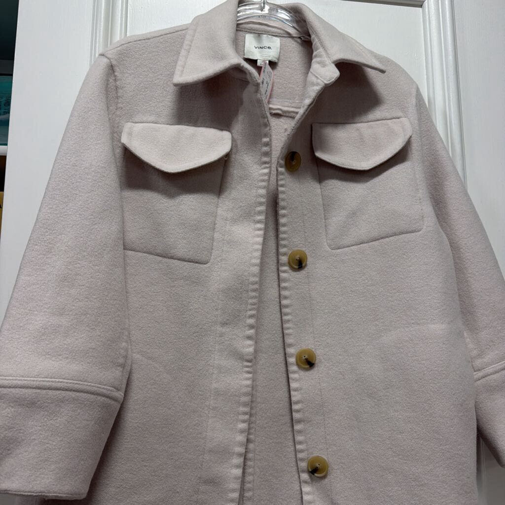 Gray Wool/Poly Shacket