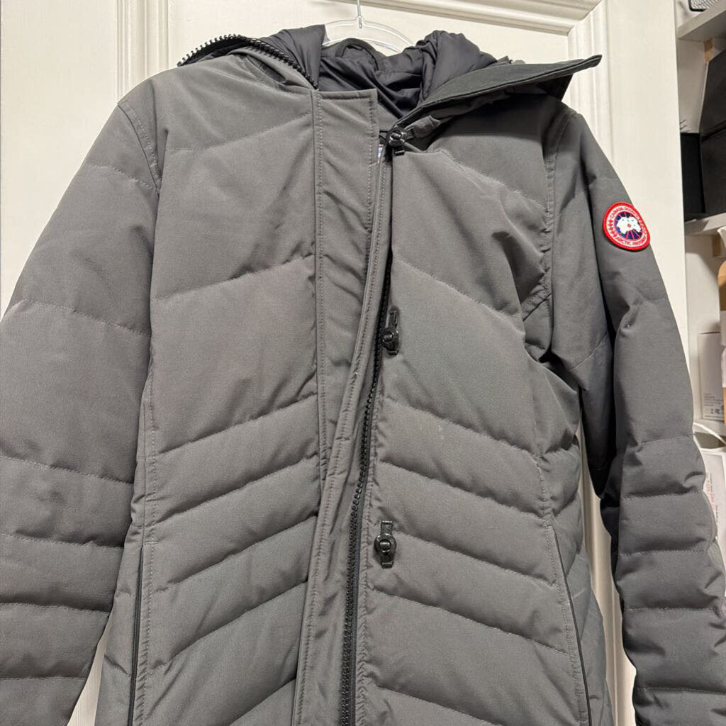 Gray Long Puffer Coat