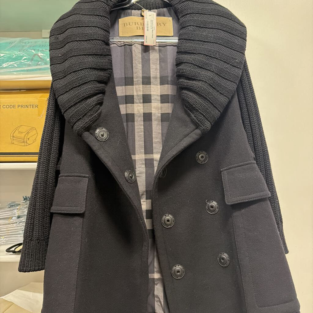 Black Wool Blend Coat