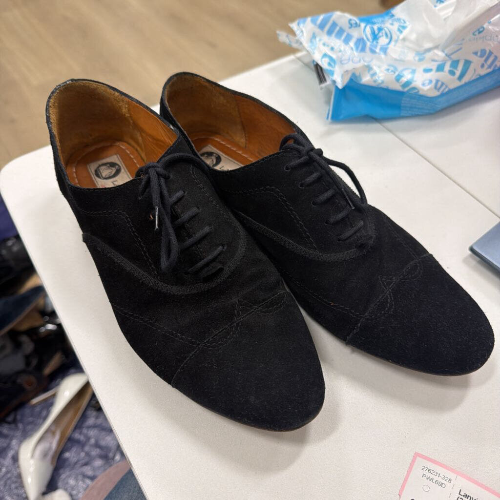 Black Suede Oxfords (39)