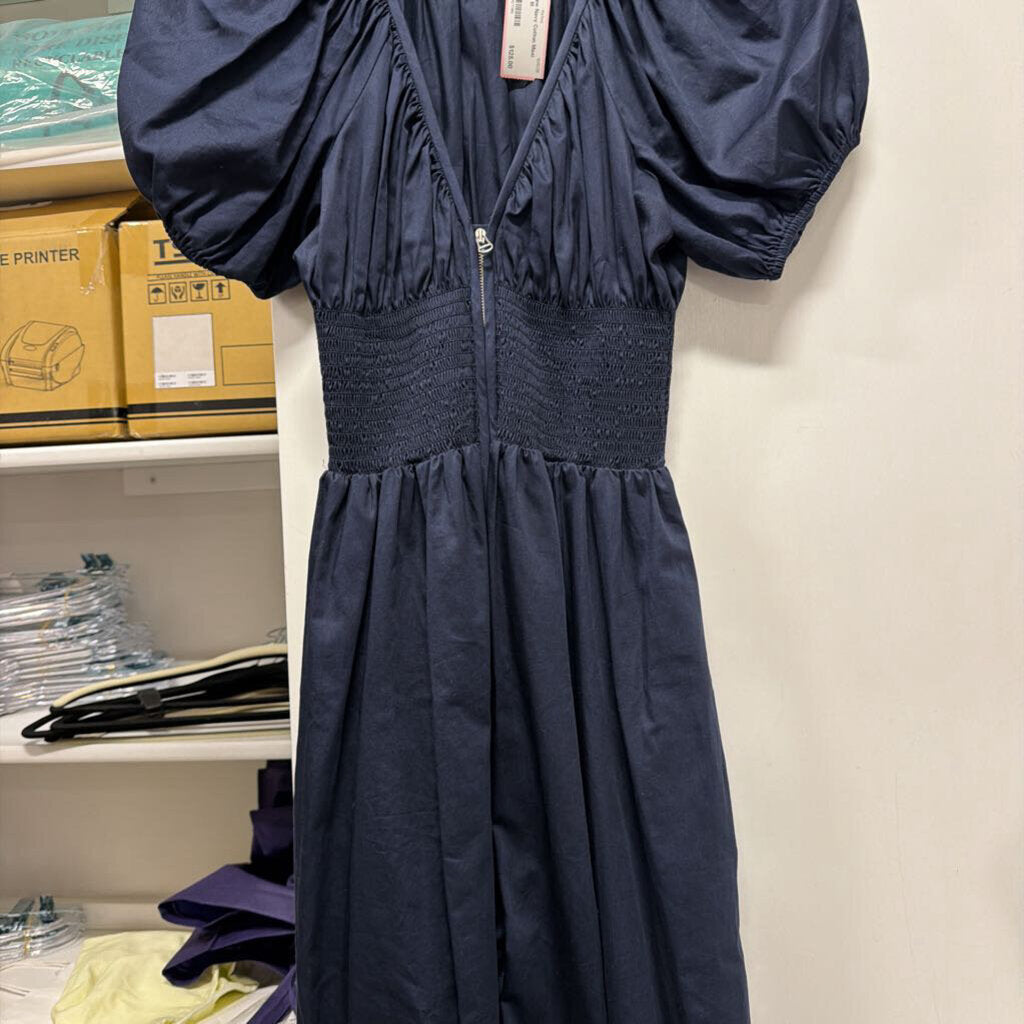 Navy Cotton Maxi Dress