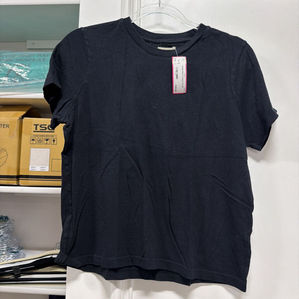 Black Cotton Tee