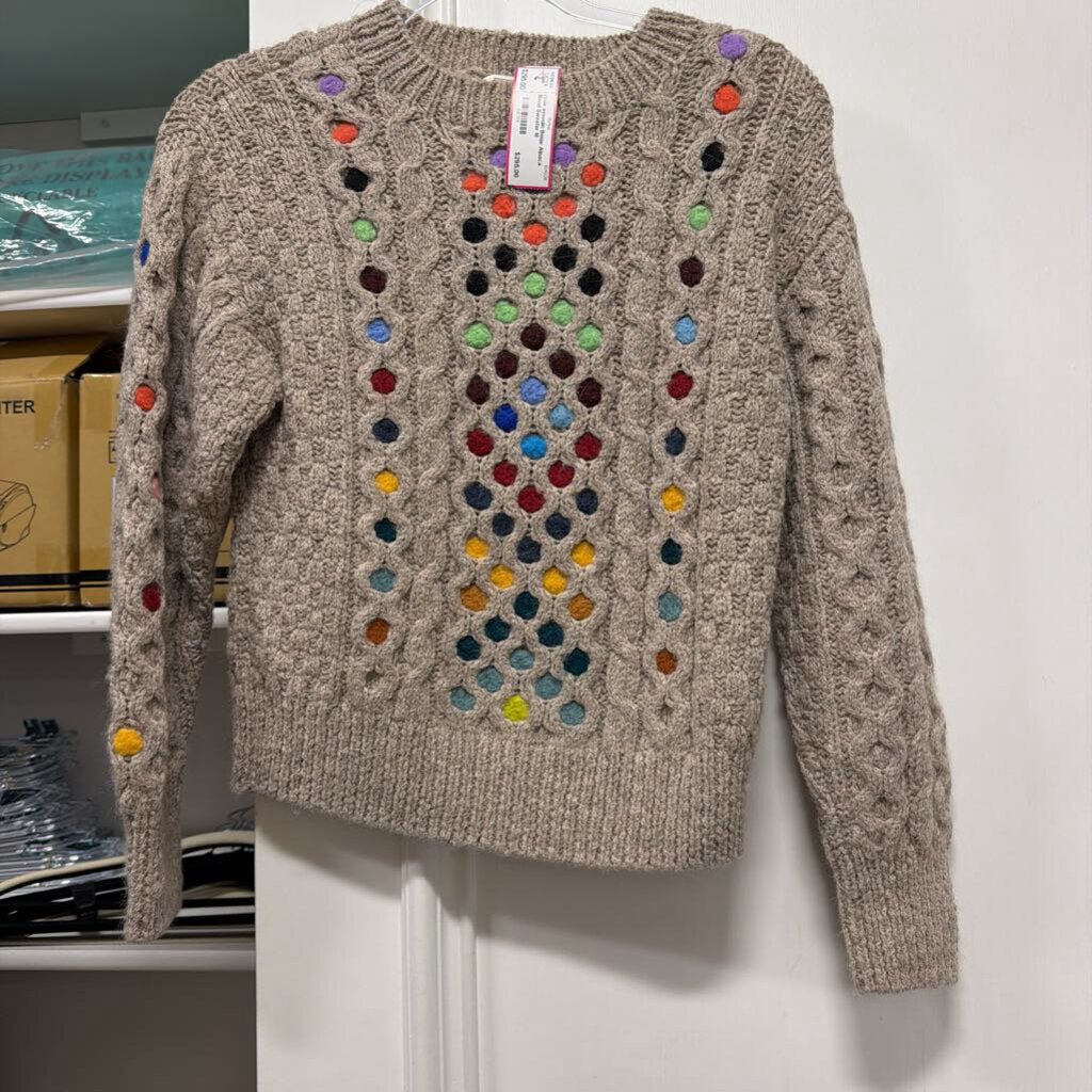 Beige Alpaca Blend Sweater