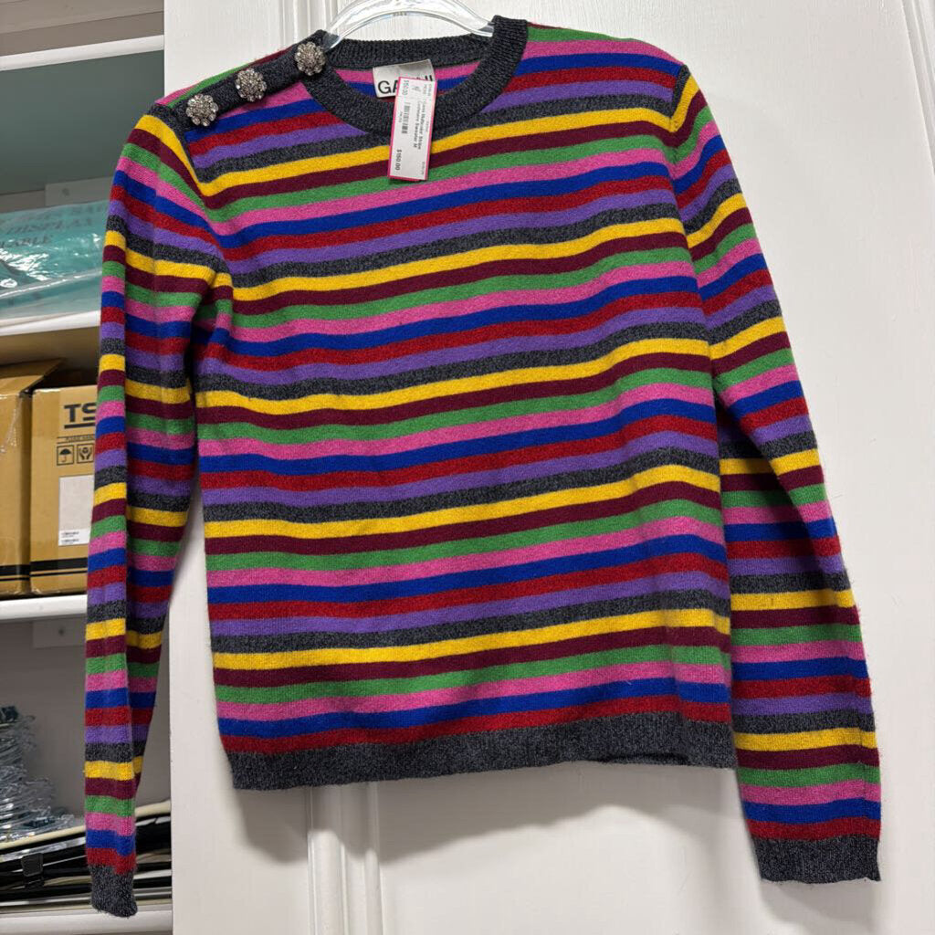 Multicolor Stripe Cashmere Sweater