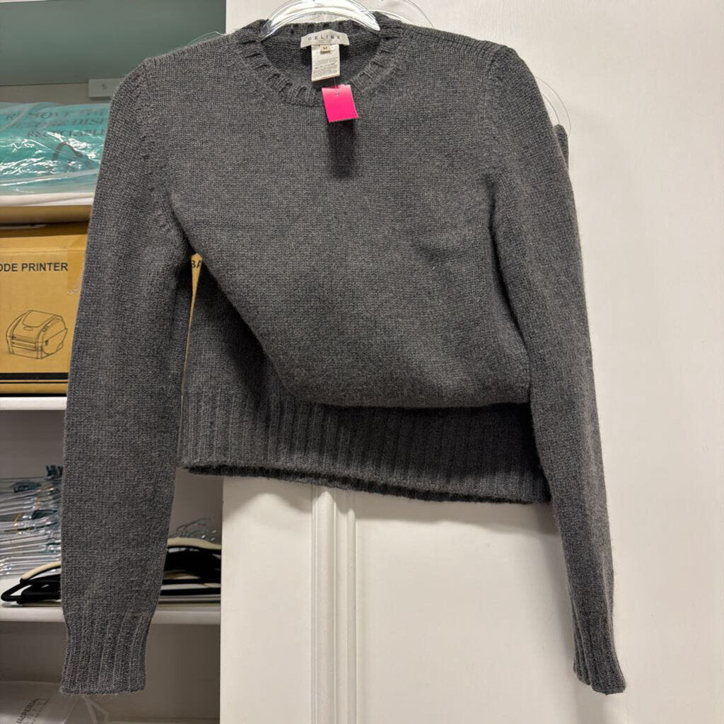 Grey Cashmere Knit LS Dress