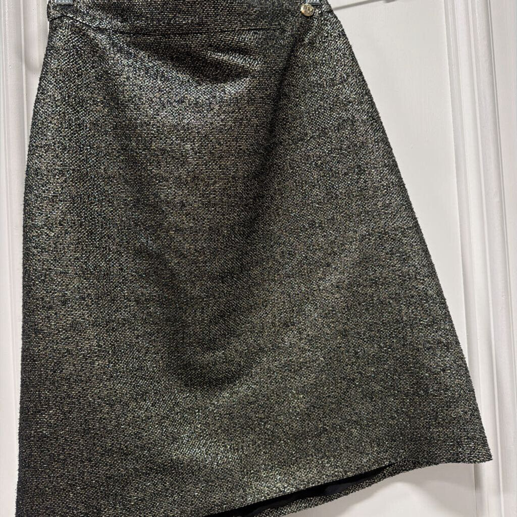2012 Black/Gold Poly Blend Skirt