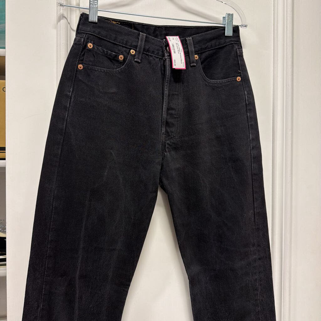 Vintage Washed Black 501 Jeans