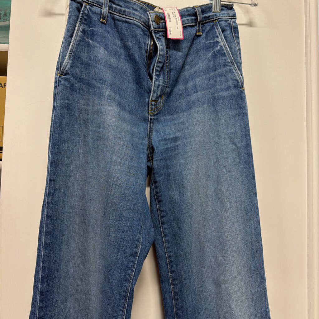 Blue Wide Leg Jeans
