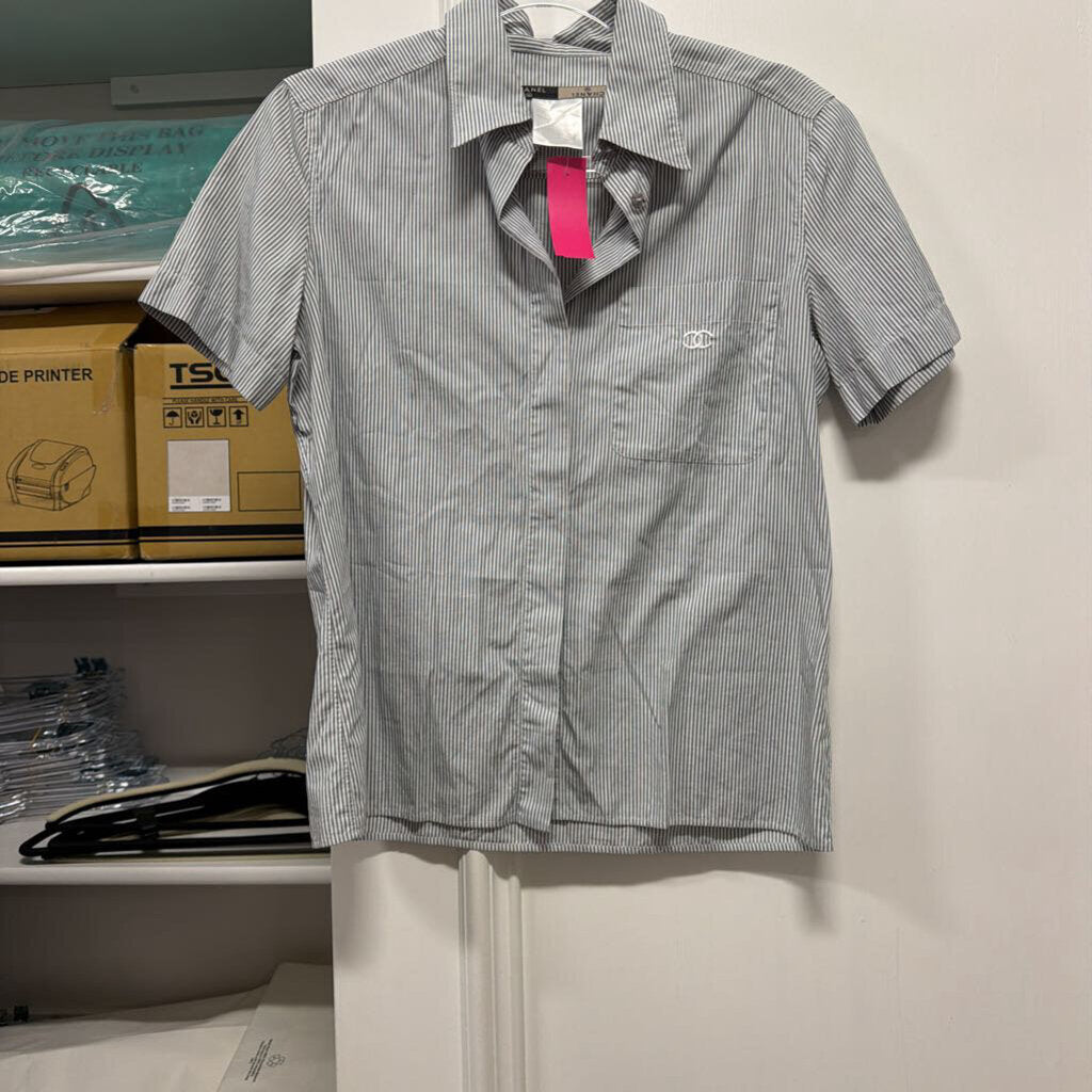 99P Grey/White Stripe SS Shirt