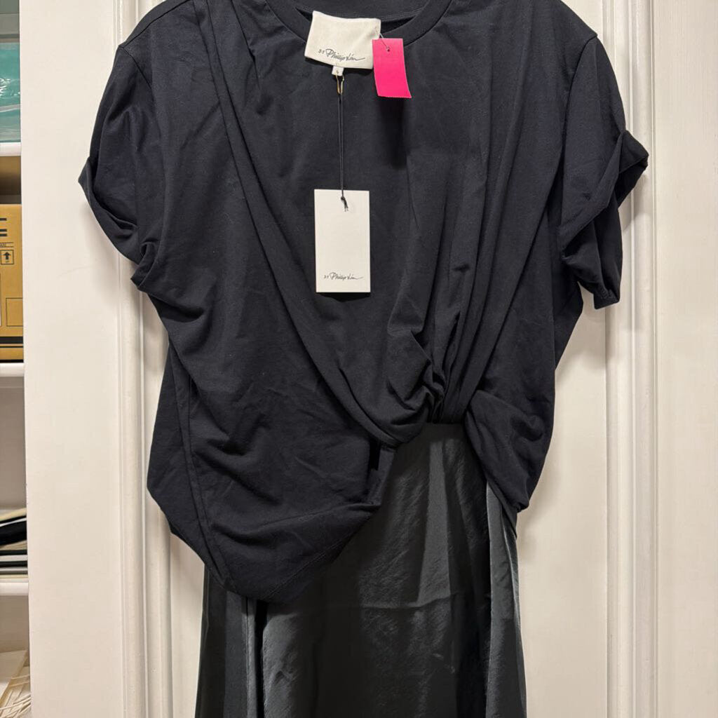 Black Layered-Effect Dress