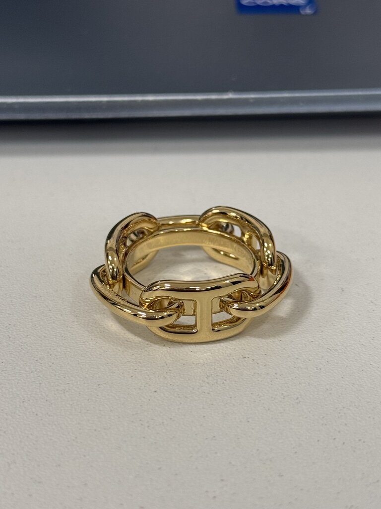 Gold Tone Regate Scarf Ring