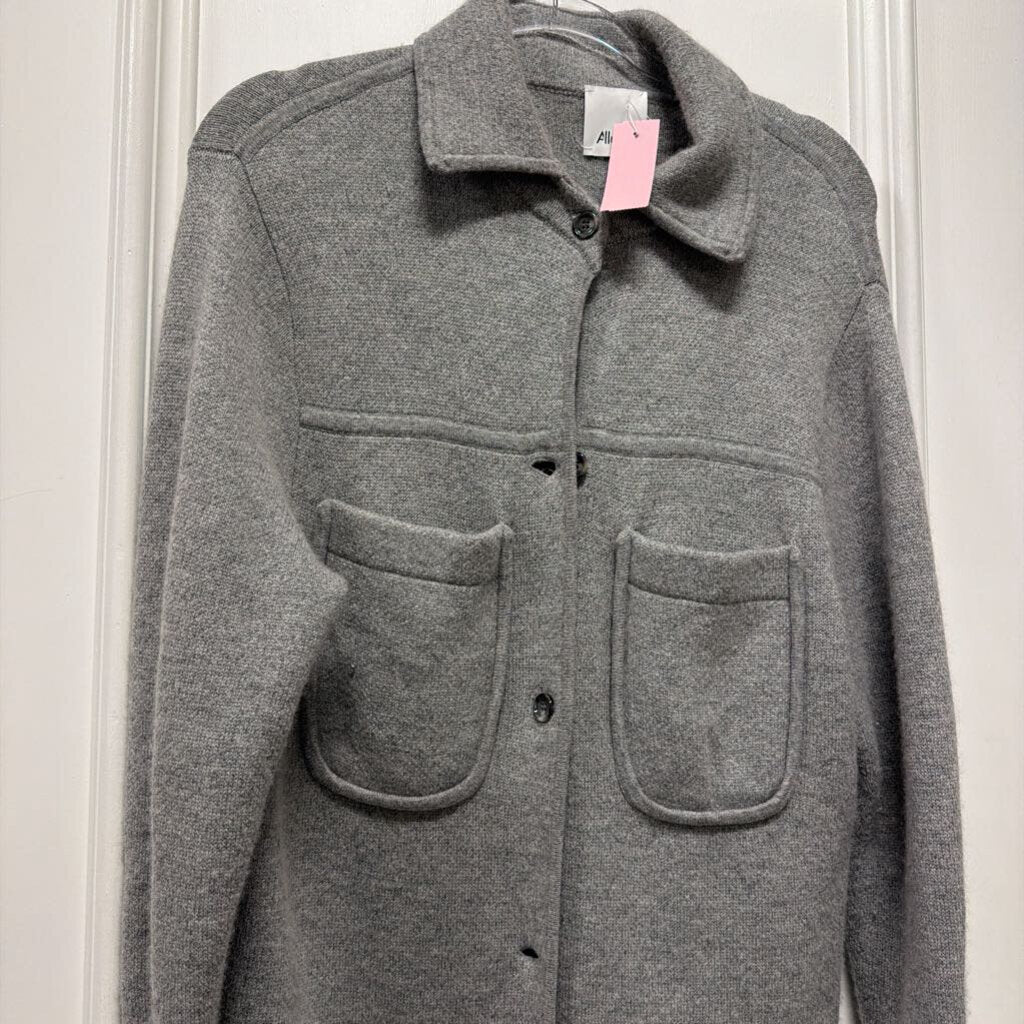 Gray Long Cardigan