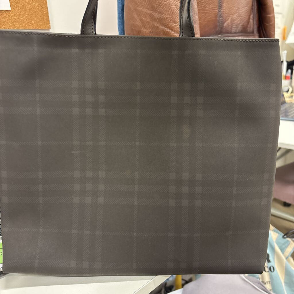 Brown Nove Check Tote