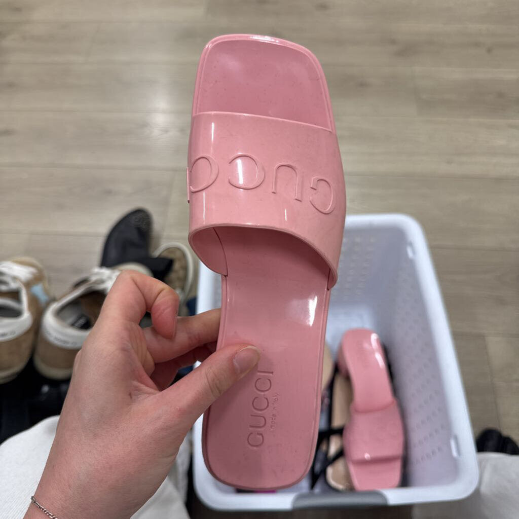 Pink Rubber Slides
