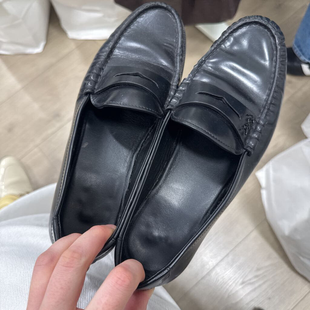 Black Leather Loafers