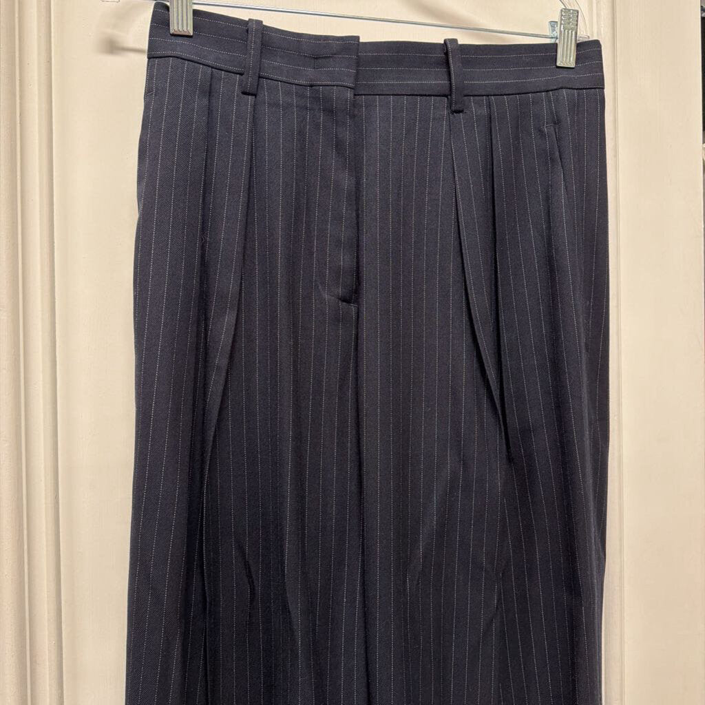 Navy Poly Pinstripe Pant (NWT)