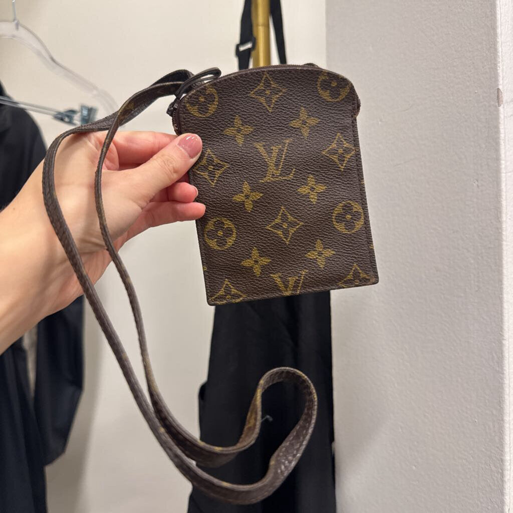 Brown Coated Canvas Monogram Pochette Secret