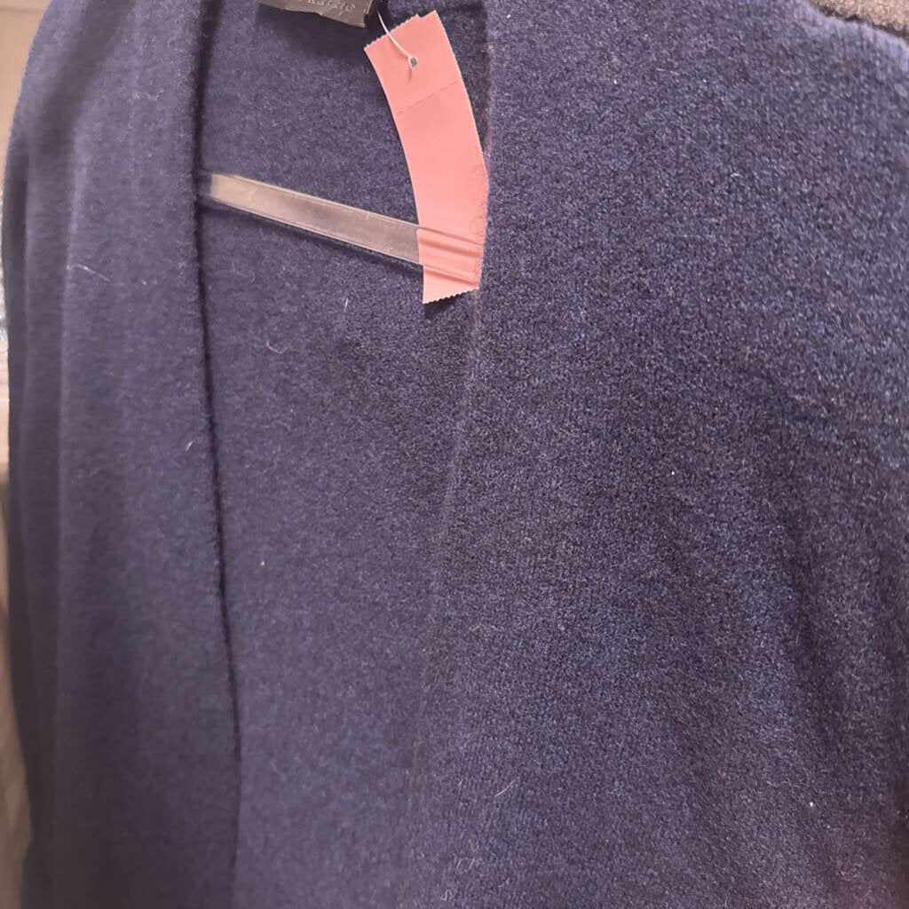 Blue Merino Wool Yak Cardigan