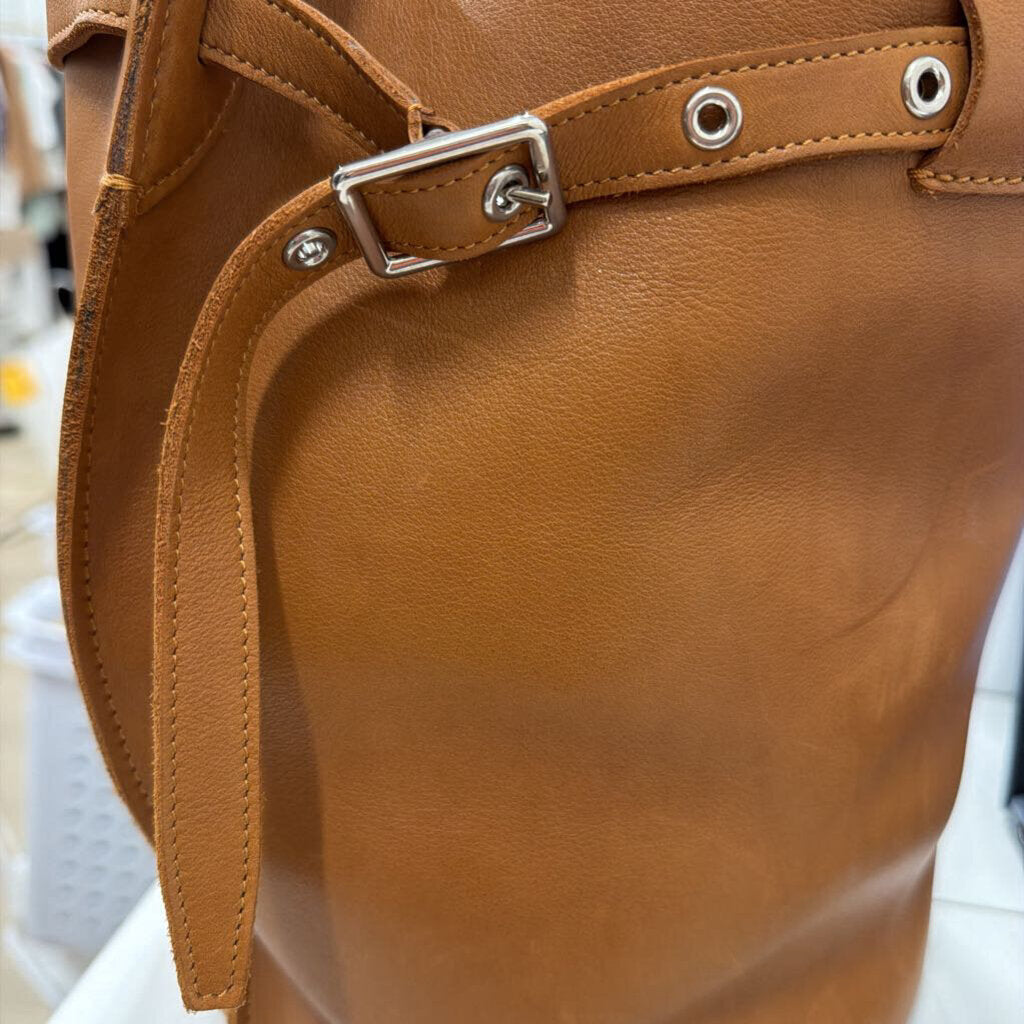 Brown Leather Big Nano Bag