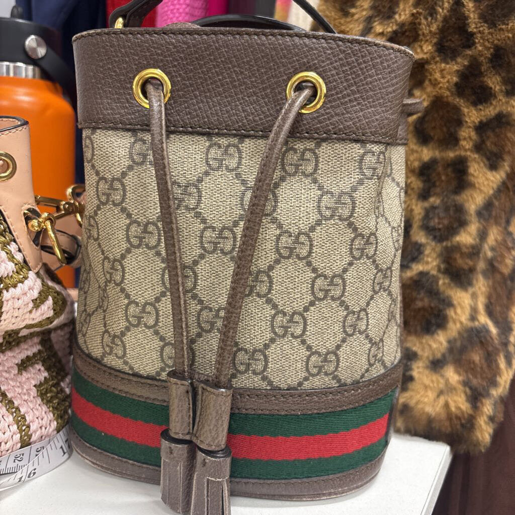 Brown Monogram Bucket Bag