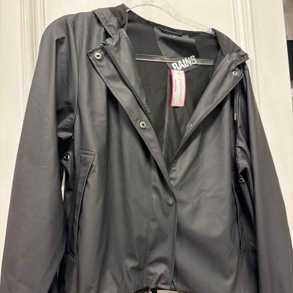 Black Poly Rain Jacket
