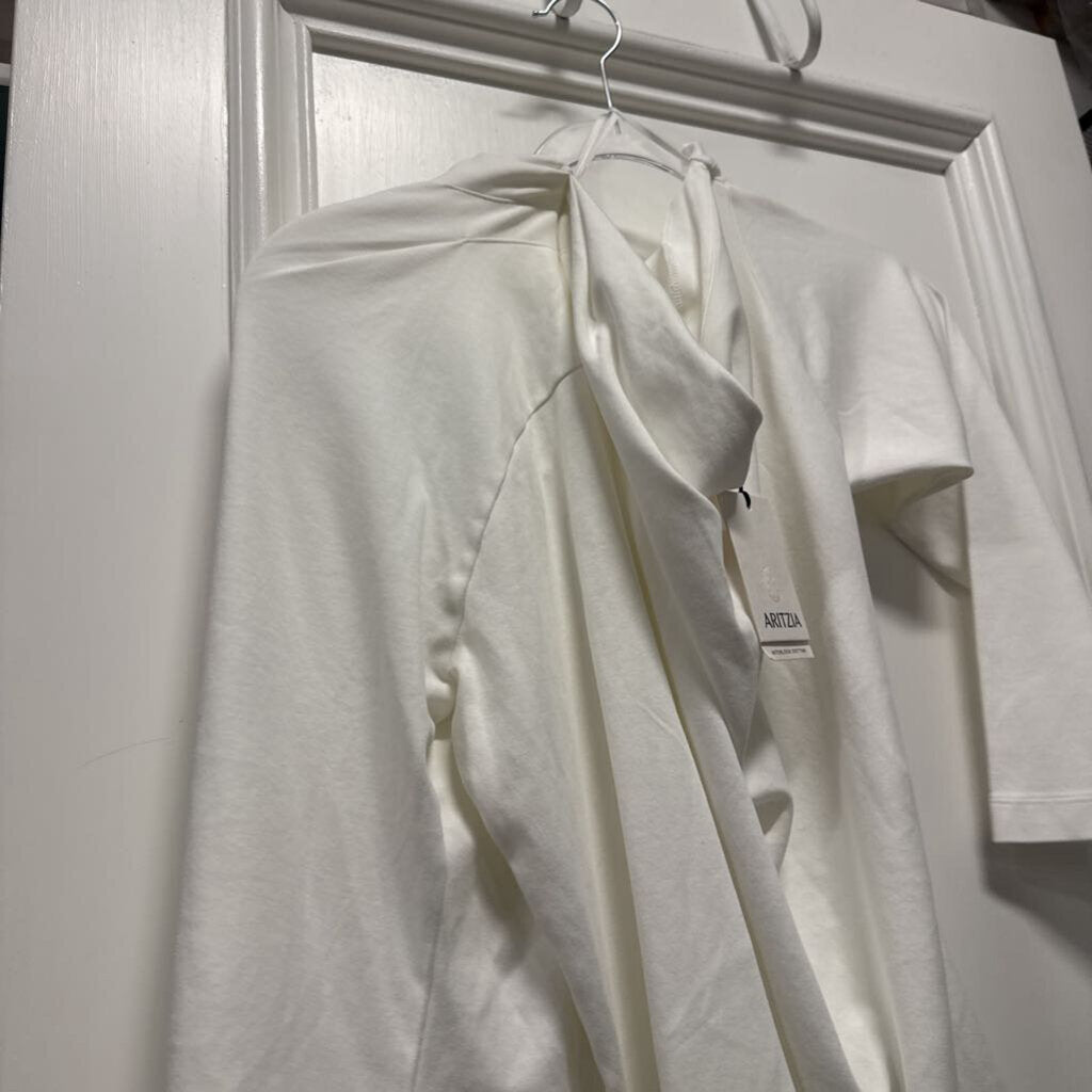 White Cotton LS Tee (NWT)