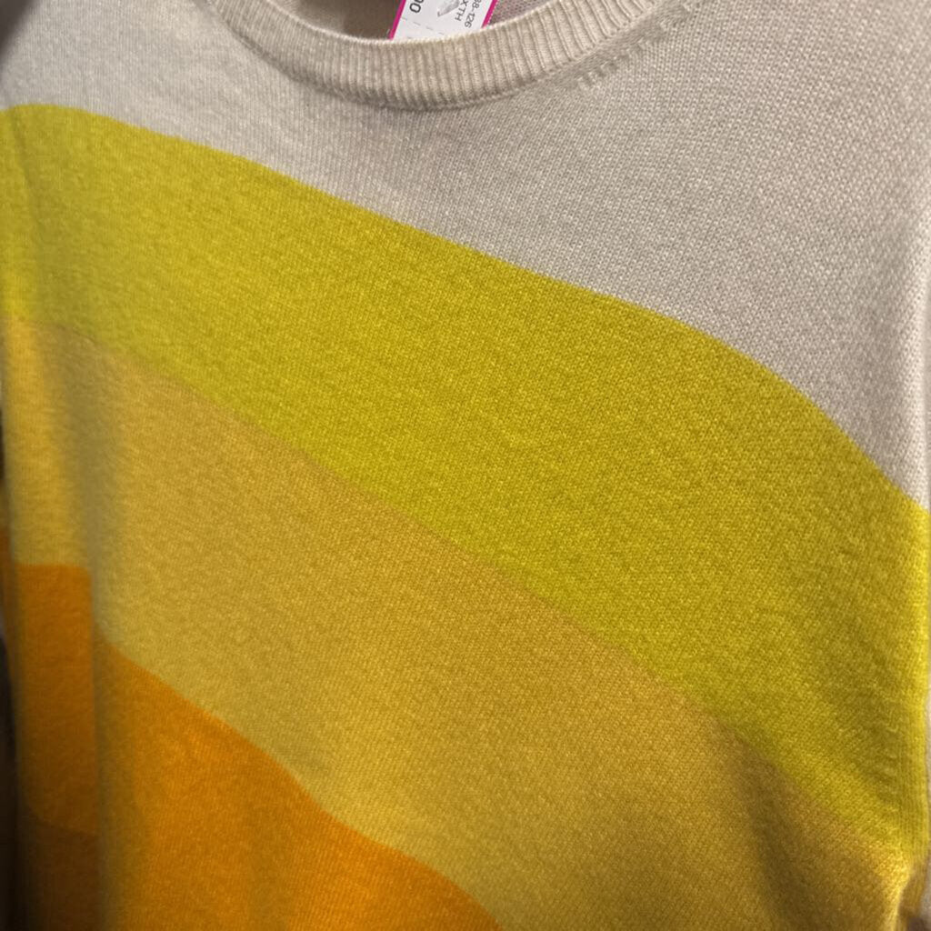 Orange Colorblock Sweater