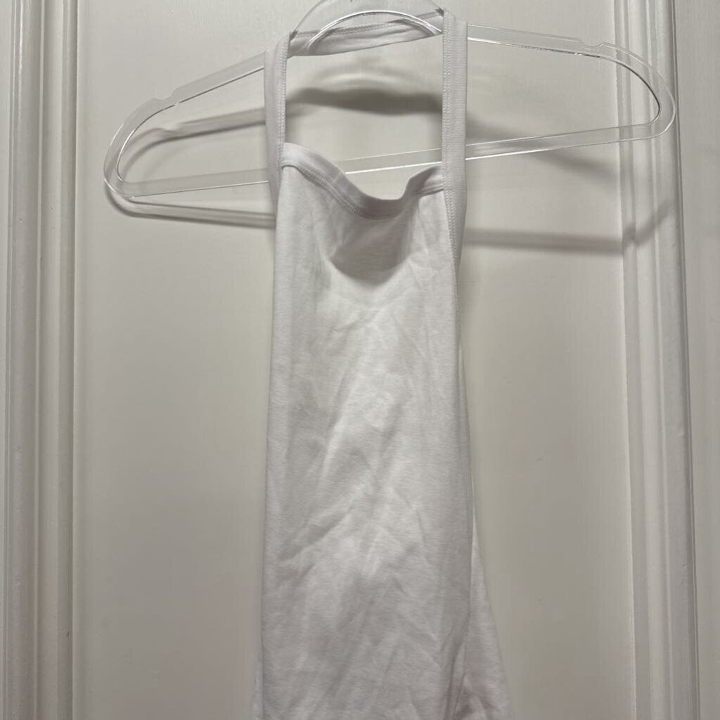 White Cotton Halter Top (NWT)