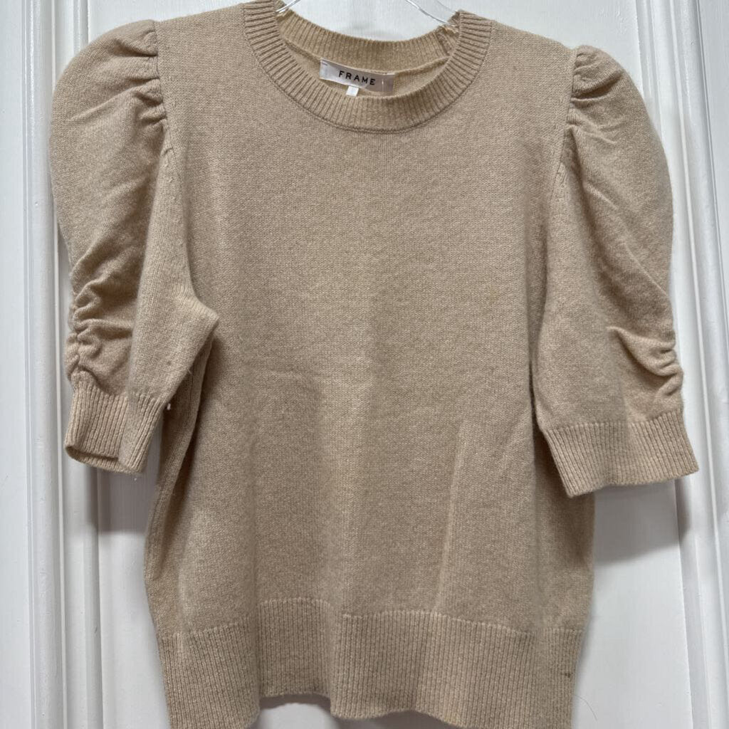 Beige Cashmere SS Sweater