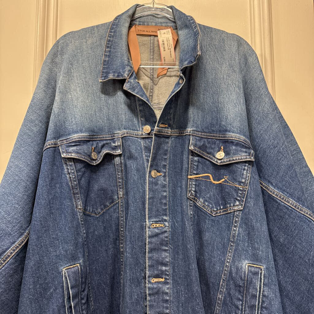 x 7 For All Mankind Denim Cape