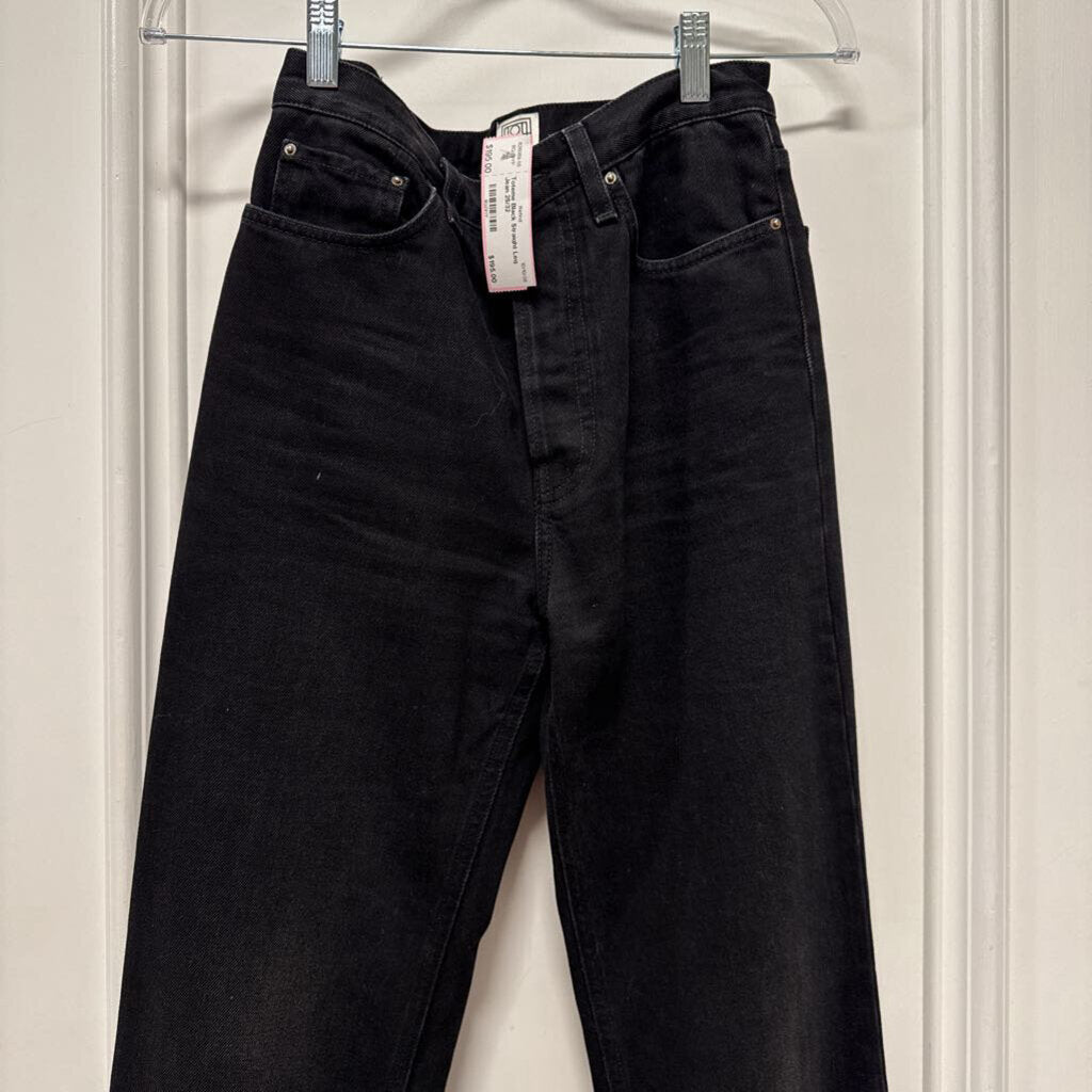 Black Straight Leg Jean