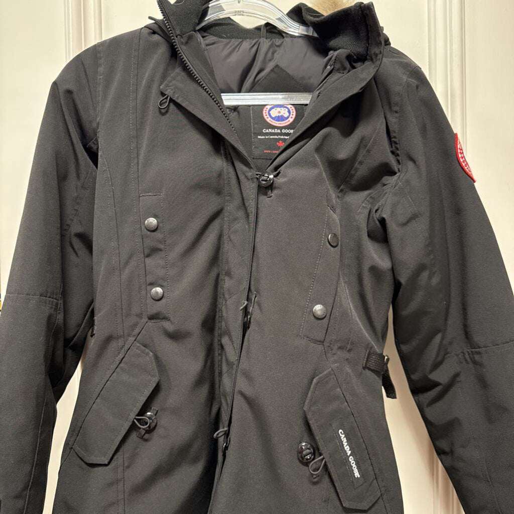 Black Fur Lined Parka