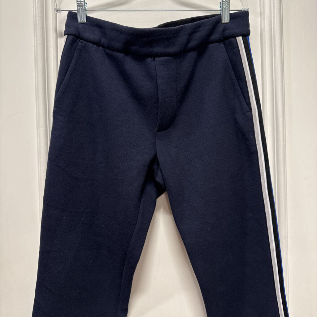 Navy Blue Cotton Side Stripe Jogger