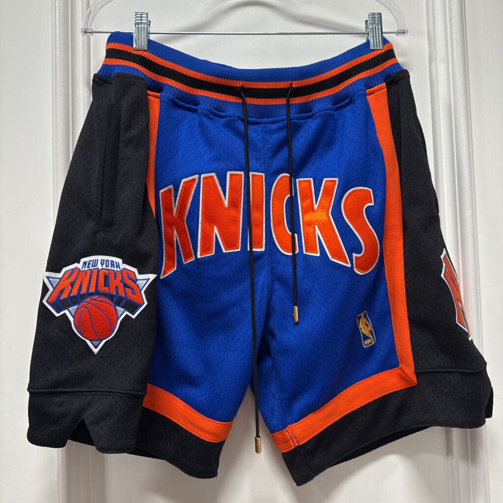 Just Don BLue/Orange Knicks Basketball Shorts